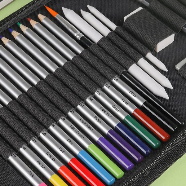 Be-tool Colored Pencils Sets Colored Lead Core Water Soluble Wooden Pole HB Pencils for Students Beginners Artists, 48 Colors